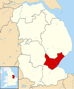 Boston UK locator map